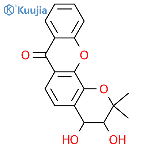 Caledonixanthone H; 1'-Epimer structure