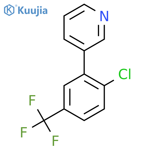 3-(2-Chloro-5-(trifluoromethyl)phenyl)pyridine structure