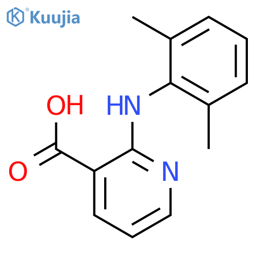 2-(2,6-dimethylphenyl)aminopyridine-3-carboxylic acid structure