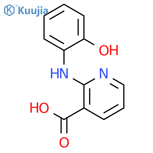 3-PYRIDINECARBOXYLIC ACID, 2-[(2-HYDROXYPHENYL)AMINO]- structure