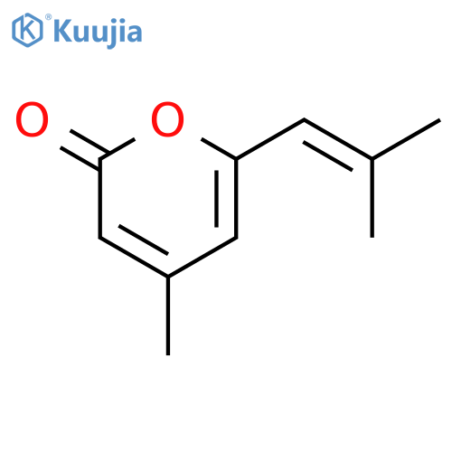 4-METHYL-6-(2-METHYL-1-PROPEN-1-YL)-2H-PYRAN-2-ONE structure