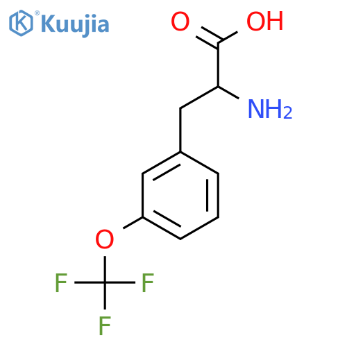 2-Amino-3-(3-(trifluoromethoxy)phenyl)propanoic acid structure
