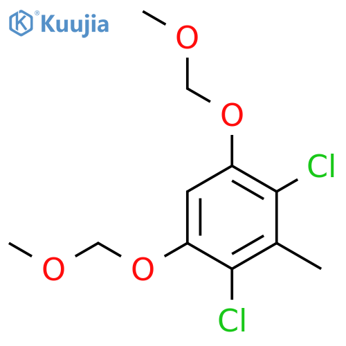 BENZENE, 2,4-DICHLORO-1,5-BIS(METHOXYMETHOXY)-3-METHYL- structure
