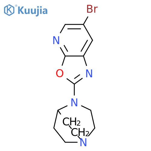 1,4-DIAZABICYCLO[3.2.2]NONANE, 4-(6-BROMOOXAZOLO[5,4-B]PYRIDIN-2-YL)- structure
