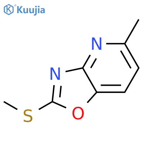 5-Methyl-2-(methylthio)oxazolo4,5-Bpyridine structure