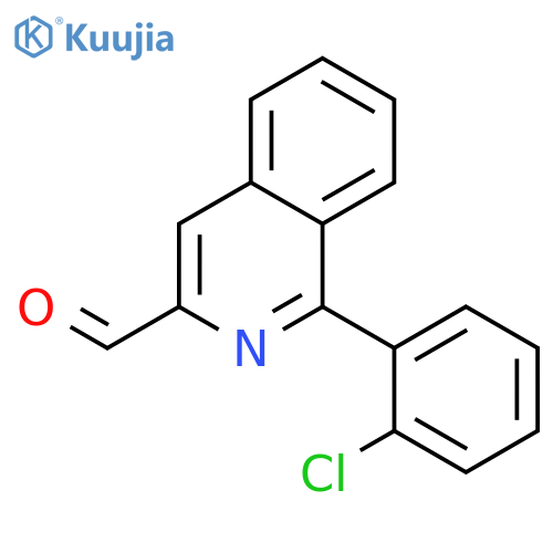 3-Isoquinolinecarboxaldehyde, 1-(2-chlorophenyl)- structure