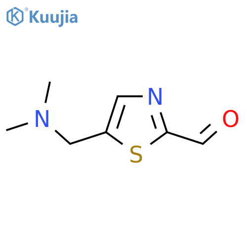 5-(dimethylamino)methyl-1,3-thiazole-2-carbaldehyde structure