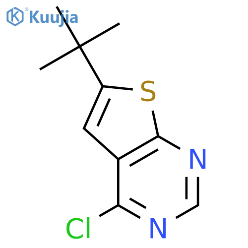 6-tert-Butyl-4-chlorothieno[2,3-d]pyrimidine structure
