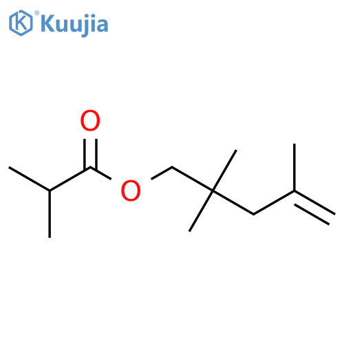 PROPANOIC ACID, 2-METHYL-, 2,2,4-TRIMETHYL-4-PENTENYL ESTER structure