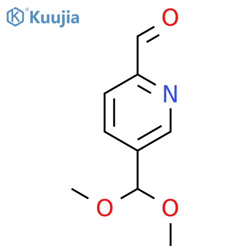 2-Pyridinecarboxaldehyde, 5-(dimethoxymethyl)- structure