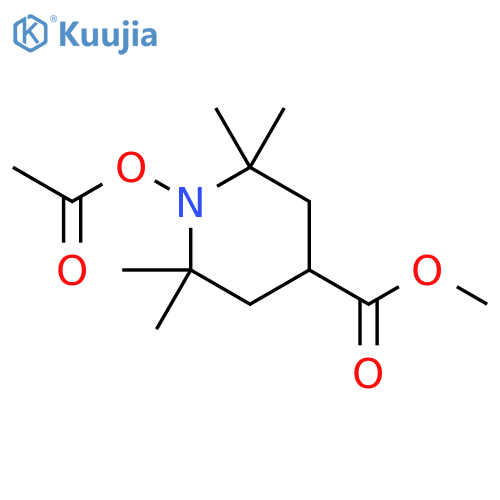 1-ACETOXY-4-METHOXYCARBONYL-2,2,6,6-TETRAMETHYLPIPERIDINE structure