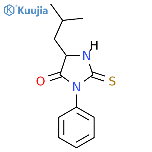 5-(2-Methylpropyl)-3-phenyl-2-thioxoimidazolidin-4-one structure