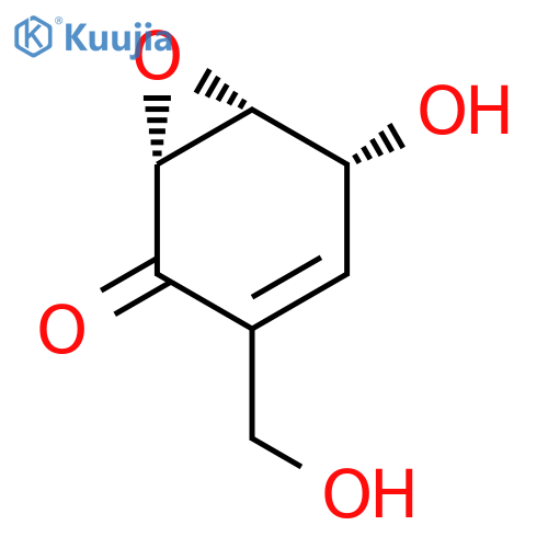 7-Oxabicyclo[4.1.0]hept-3-en-2-one,5-hydroxy-3-(hydroxymethyl)-, (1R,5R,6R)- structure