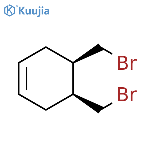 Cyclohexene, 4,5-bis(bromomethyl)-, (4R,5S)- structure