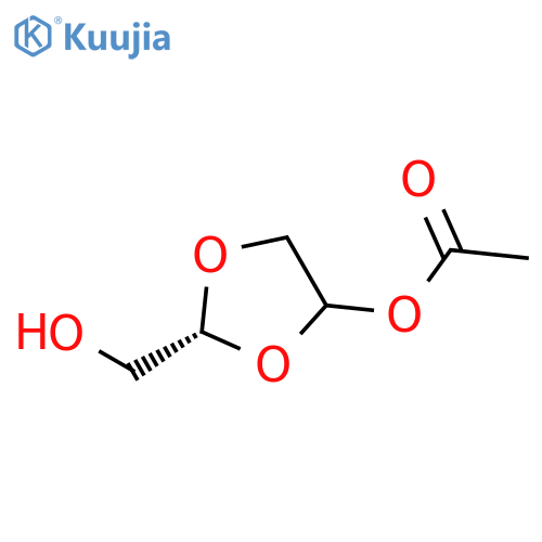 1,3-DIOXOLANE-2-METHANOL, 4-(ACETYLOXY)-, (2R)- structure
