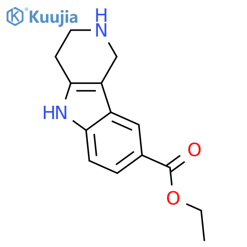 ethyl 1H,2H,3H,4H,5H-pyrido4,3-bindole-8-carboxylate structure