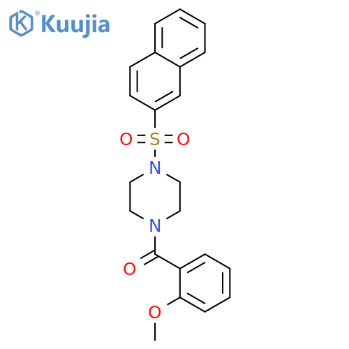 (2-Methoxy-phenyl)-[4-(naphthalene-2-sulfonyl)-piperazin-1-yl]-methanone structure