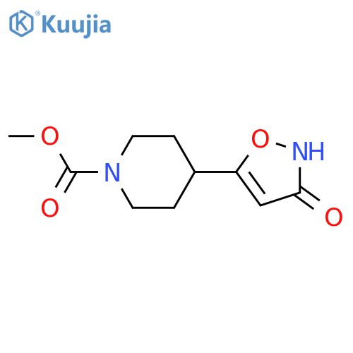 4-(3-Hydroxy-isoxazol-5-yl)-piperidine-1-carboxylic acid methyl ester structure