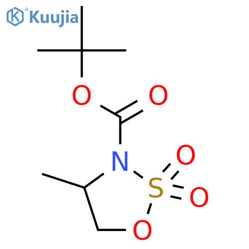 tert-butyl (4S)-4-methyl-2,2-dioxo-1,2λ?,3-oxathiazolidine-3-carboxylate structure