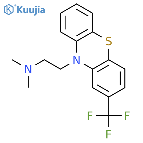10H-PHENOTHIAZINE-10-ETHANAMINE, N,N-DIMETHYL-2-(TRIFLUOROMETHYL)- structure