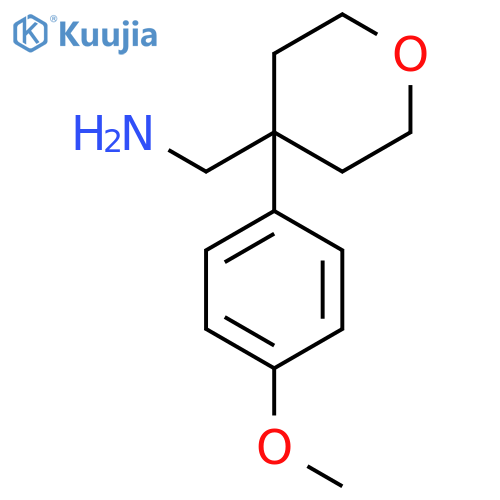 1-[4-(4-methoxyphenyl)oxan-4-yl]methanamine structure