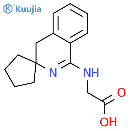 Spiro[cyclopentane-1,3'-(3',4'-dihydro-isoquinolin)]-1'-yl-aminoacetic acid structure