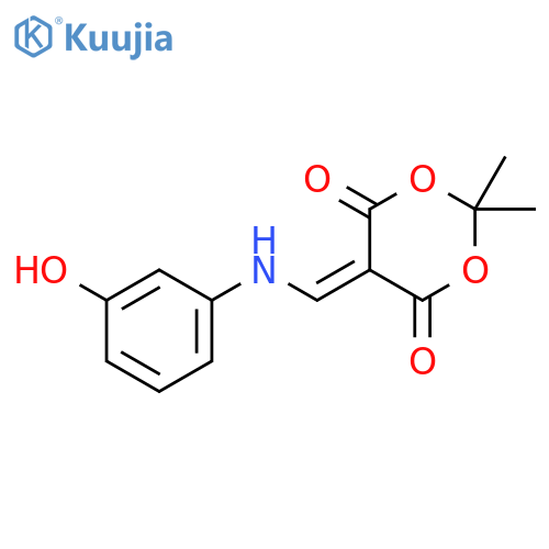 1,3-Dioxane-4,6-dione, 5-[[(3-hydroxyphenyl)amino]methylene]-2,2-dimethyl- structure