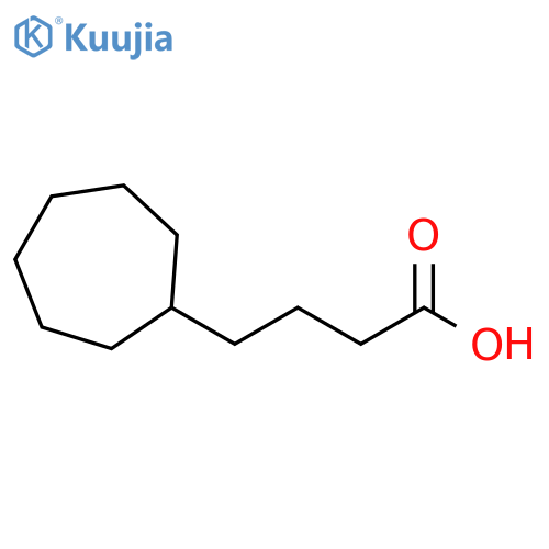 4-cycloheptylbutanoic acid structure