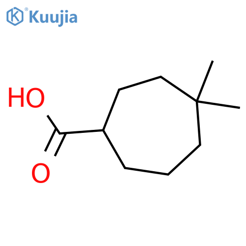 4,4-Dimethylcycloheptane-1-carboxylic acid structure