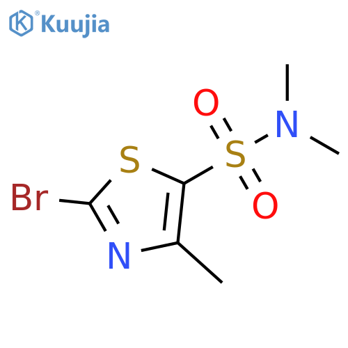 2-Bromo-4-methyl-thiazole-5-sulfonic acid dimethylamide structure
