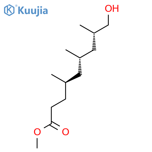 NONANOIC ACID, 9-HYDROXY-4,6,8-TRIMETHYL-, METHYL ESTER, (4R,6S,8S)- structure