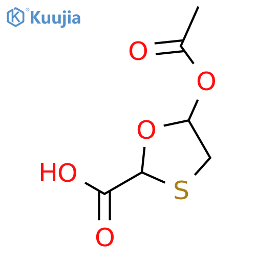 5-Acetyloxy-1,3-oxathiolane-2-carboxylic Acid structure