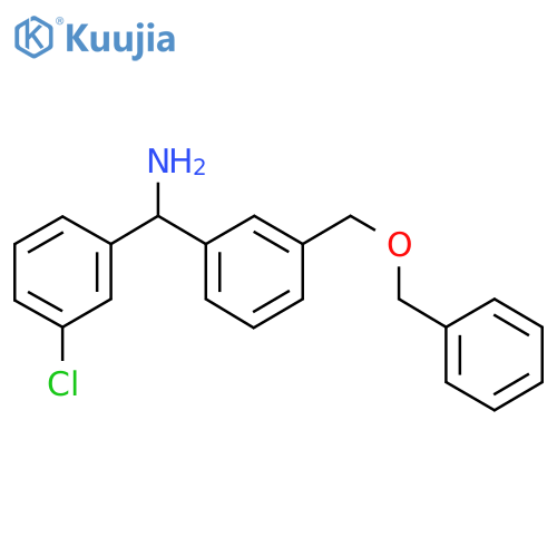 (3-((BENZYLOXY)METHYL)PHENYL)(3-CHLOROPHENYL) METHANAMINE structure
