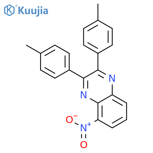 QUINOXALINE, 2,3-BIS(4-METHYLPHENYL)-5-NITRO- structure