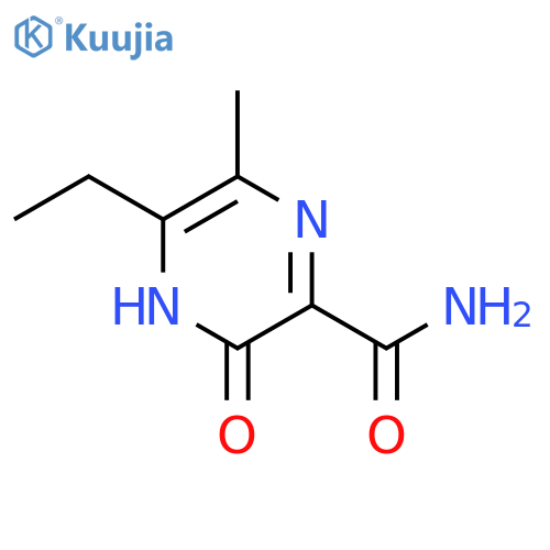 2-Pyrazinecarboxamide,5-ethyl-3,4-dihydro-6-methyl-3-oxo- structure