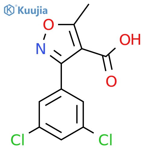3-(3,5-Dichlorophenyl)-5-methylisoxazole-4-carboxylic acid structure