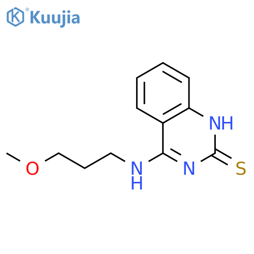 4-(3-methoxypropyl)amino-1,2-dihydroquinazoline-2-thione structure