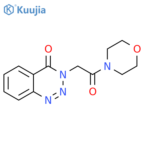 3-2-(morpholin-4-yl)-2-oxoethyl-3,4-dihydro-1,2,3-benzotriazin-4-one structure