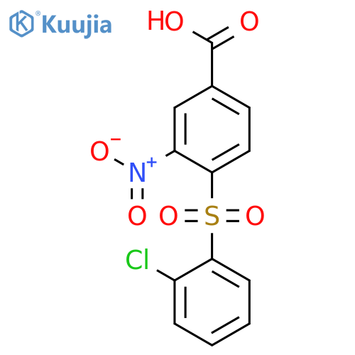 Benzoic acid, 4-[(2-chlorophenyl)sulfonyl]-3-nitro- structure