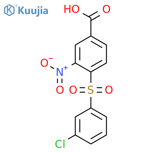 BENZOIC ACID, 4-[(3-CHLOROPHENYL)SULFONYL]-3-NITRO- structure