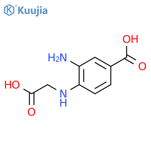 Benzoic acid,3-amino-4-[(carboxymethyl)amino]- structure