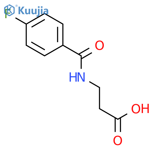 N-(4-fluorobenzoyl)-β-alanine structure