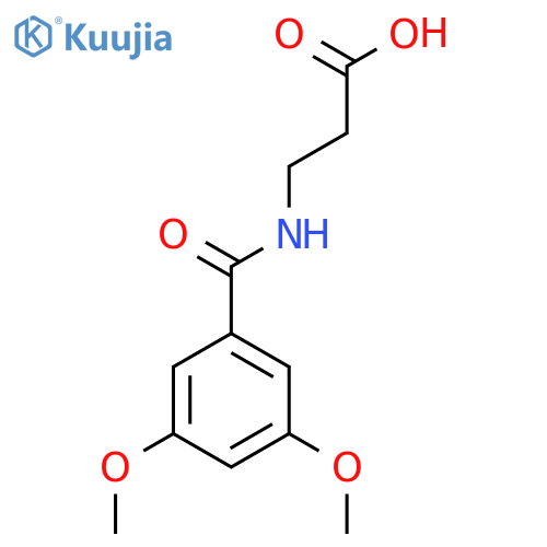 N-(3,5-Dimethoxybenzoyl)-beta-alanine structure
