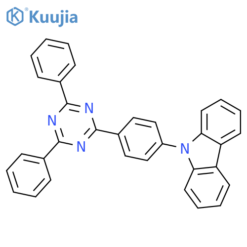 9H-CARBAZOLE, 9-[4-(4,6-DIPHENYL-1,3,5-TRIAZIN-2-YL)PHENYL]- structure