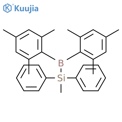 BORANE, (METHYLDIPHENYLSILYL)BIS(2,4,6-TRIMETHYLPHENYL)- structure