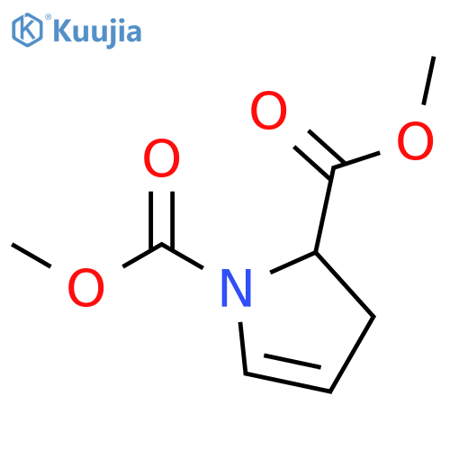 1H-Pyrrole-1,2-dicarboxylic acid, 2,3-dihydro-, dimethyl ester (9CI) structure