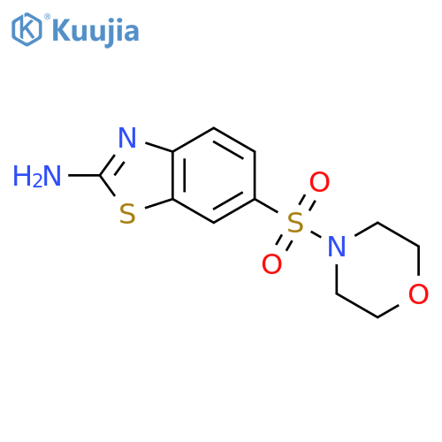 6-(morpholine-4-sulfonyl)-1,3-benzothiazol-2-amine structure