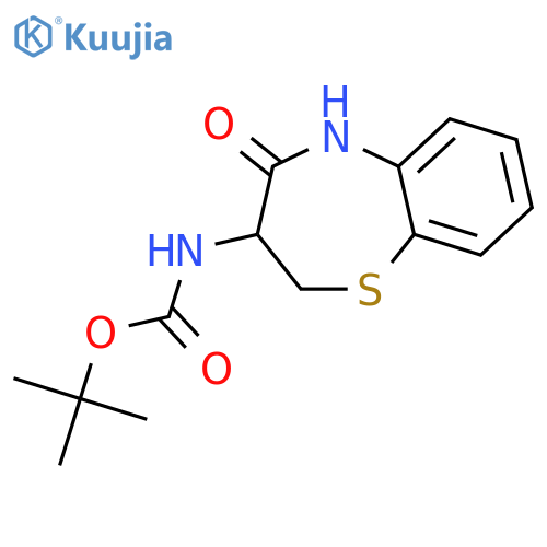 (S)-tert-Butyl (4-oxo-2,3,4,5-tetrahydrobenzob1,4thiazepin-3-yl)carbamate structure