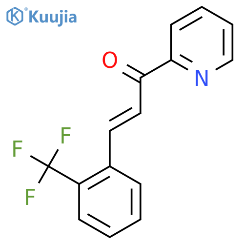 (E)-1-(Pyridin-2-yl)-3-(2-(trifluoromethyl)phenyl)prop-2-en-1-one structure