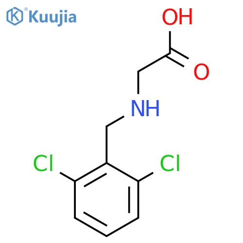 (2,6-Dichloro-benzylamino)-acetic acid structure